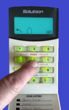 edm alarm keypad